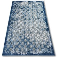 Dywany Lusczów Kusový koberec ACRYLOVY YAZZ 7006 sivý / modrý / slonová kosť, velikost 80x150