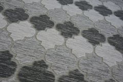 Dywany Lusczów Kusový koberec ACRYLOVY YAZZ 3766 sivý trellis, velikost 160x220