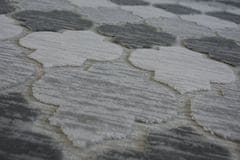 Dywany Lusczów Kusový koberec ACRYLOVY YAZZ 3766 sivý trellis, velikost 160x220