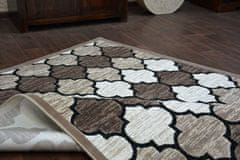Dywany Lusczów Kusový koberec ACRYLOVY YAZZ 3766 tmavobéžový/losos trellis, velikost 240x330