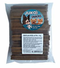Juko Dentálny kríž Pečeň Snacks 1 kg (cca 42 - 51 ks)