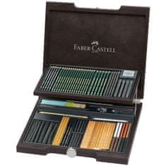 Faber-Castell Pitt Monochrome set drevená kazeta