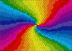 ENJOY Puzzle Vitráž dúhový výbuch 1000 dielikov