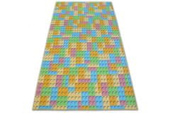 Dywany Lusczów Detský kusový koberec LEGO zelený, velikost 300x600