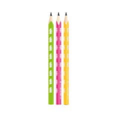 KEYROAD Grafitové ceruzky Neon Jumbo, trojhr., HB, 6 ks
