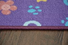 Dywany Lusczów Detský kusový koberec NUMBERS fialový, velikost 150x150