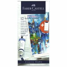 Faber-Castell Akrylové farby v tube set 12 farebné
