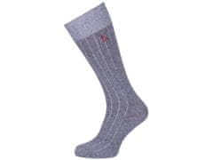 Essentials Šedé a tmavomodré pánske dlhé ponožky - 3 páry 40-42 EU