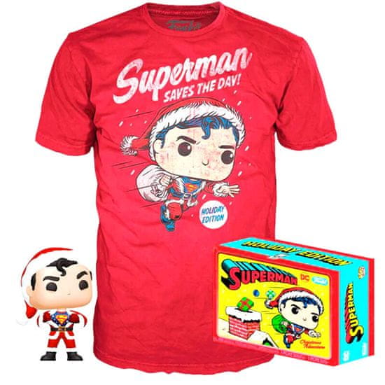 Funko POP! Set tričko S a figúrka Back DC Comics Superman Exclusive S, figúrka 15cm