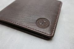 Gentleman's Boutique kožená slim peňaženka Cash Carrier Lite hnedá