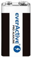 everActive Pro 6LR61/6LF22 9V alkalická batéria, blister; EV6LR61-PRO