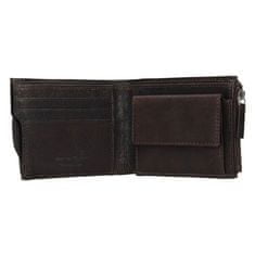 Lagen kožená peňaženka Cash & Card Tmavo hnedá
