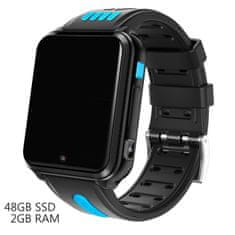 Klarion Detské čierno-modré 4G smart hodinky H1-2023 48GB s bezkonkurenčnou výdržou batérie
