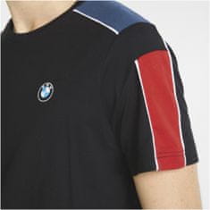 Bmw tričko PUMA MMS T7 černo-modro-bielo-červené M