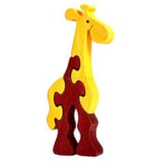 Fauna Drevené mini puzzle žirafa, FAUNA