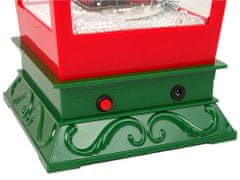 Lean-toys Vianočné svietidlo Svetlá Snehová vločka Červená a zelená