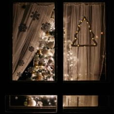 Excellent Houseware Vianočná Dekorácia Na Okno Prívesok Vešiak 15 Led Batérie Vianočný Stromček