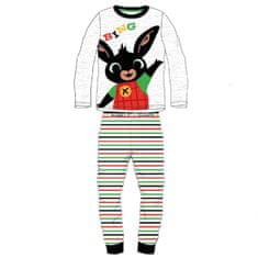 Eplusm Chlapčenské bavlnené pyžamo ZAJAČIK BING, prúžkované 2 roky (92cm)