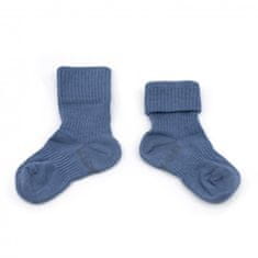 KipKep Detské ponožky Stay-on-Socks 0-6m 2páry Denim Blue