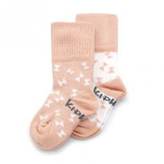 KipKep Detské ponožky Stay-on-Socks 6-12m 2páry Party Pink