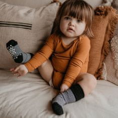 KipKep Detské ponožky Stay-on-Socks ANTISLIP 12-18m 1pár Black