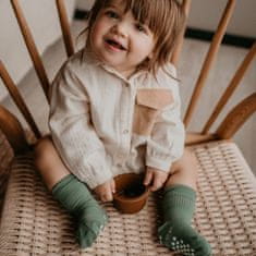 KipKep Detské ponožky Stay-on-Socks ANTISLIP 12-18m 1pár Calming Green