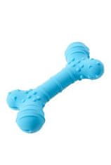 Buster Hračka pes Flex Bone, modrá 16cm