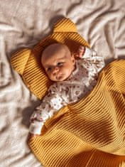 INFANTILO Letná deka s vankúšikom Wafle - horčicová