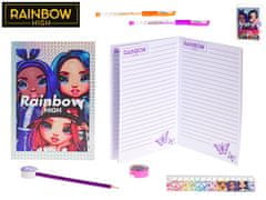 Mikro Trading Súprava písacích potrieb Rainbow High so zápisníkom v puzdre