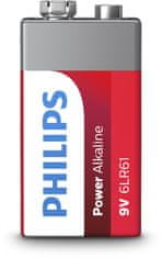 Takara Batéria Philips 6LR61P1B/10 Power Alkaline 9V 1-blister