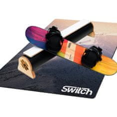 Switch Boards Trampoline Board 95cm + Viazanie + Prekážka + Podložka pre deti - trampolínová doska ako snowboardu pre učenie trikov na trampolíne, dno s penou EVA 4mm