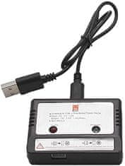 YUNIQUE GREEN-CLEAN 1-dielna originálna USB balančná nabíjačka pre 7.4V 1800mAh lítiová batéria pre MJX B5W Bug 5W RC Drone