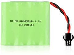 YUNIQUE GREEN-CLEAN 1-dielna nabíjateľná batéria 4,8V Ni-Mh 2400 mAh pre diaľkové ovládanie auta