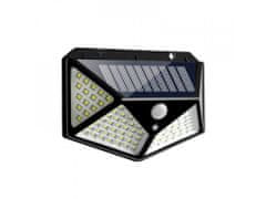 commshop Solárne štvorstranné LED osvetlenie s pohybovým senzorom