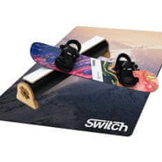 Switch Boards Trampoline Board 110cm PRO Abstract + Viazanie + Prekážka + Podložka - trampolínová doska ako snowboardu pre učenie trikov na trampolíne, dno s penou EVA 4mm