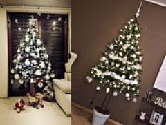 nabbi Vianočný stromček na pni Christee 7 180 cm - zelená / biela