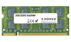 2-Power 2GB MultiSpeed 533/667/800 MHz DDR2 SoDIMM 2Rx8 (DOŽIVOTNÁ ZÁRUKA)