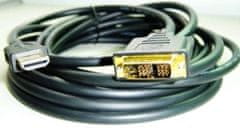 Goobay Kábel HDMI-DVI 1,8m, M/M tieň., pozlátené kontakty 1.3