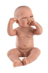 Ptákoviny Novorodený chlapček - realistická bábika s celovinylovým telíčkom - 43 cm