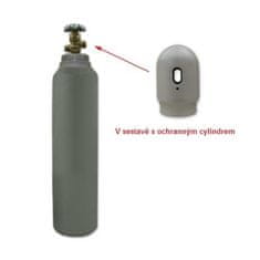 MDTools Plynová tlaková fľaša DUSÍK N2, 8 litrov, 150 Bar plná 1,6 m3, závit W24,23, s viečkom
