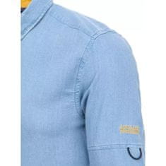 Dstreet Pánska košeľa STYLE modrá dx2250 XL