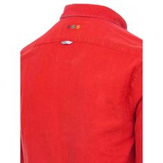 Dstreet Pánska košeľa STYLE červená dx2266 XL