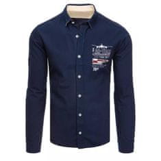 Dstreet Pánska košeľa TEAM tmavo modrá dx2290 XL