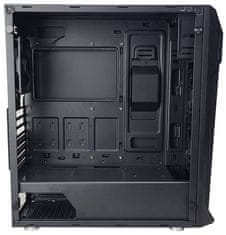 Zalman case miditower Z1 Plus, bez zdroja, ATX, 3x 120mm ventilátor, 1x USB 2.0, 2x USB 3.0, priehľadná bočnica, čierna
