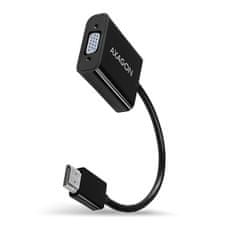 AXAGON RVH-VGAN, HDMI -> VGA redukcia/adapter, FullHD, audio výstup, micro USB napr. konektor