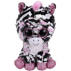 TY Beanie Boos flitrový ZOEY - zebra 15 cm