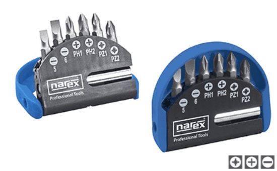 Narex 65404058 7-dielna sada skrutkovacích bitov