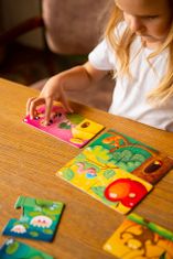 Farfarland Vzdelávacie puzzle - "Čí dom? (Double)". Farebné puzzle pre batoľatá. Učebné hračky pre deti