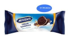 McVitie's Cream Sandwich - kakaová sušienka s mliečnou náplňou 90 g (2+1 zadarma)