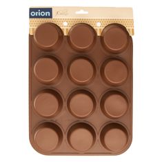 Orion Forma silikon muffiny 12 hnedá
